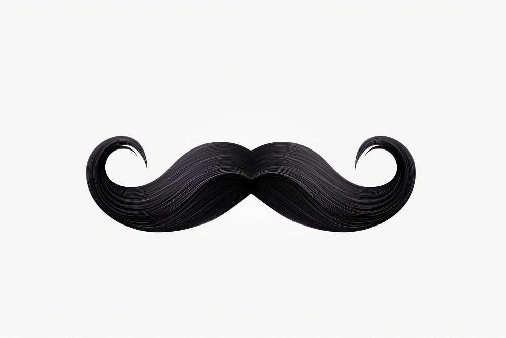Mustache black white background moustache. AI generated Image by rawpixel.