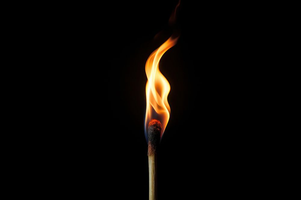 Match flame light match fire. AI generated Image by rawpixel.