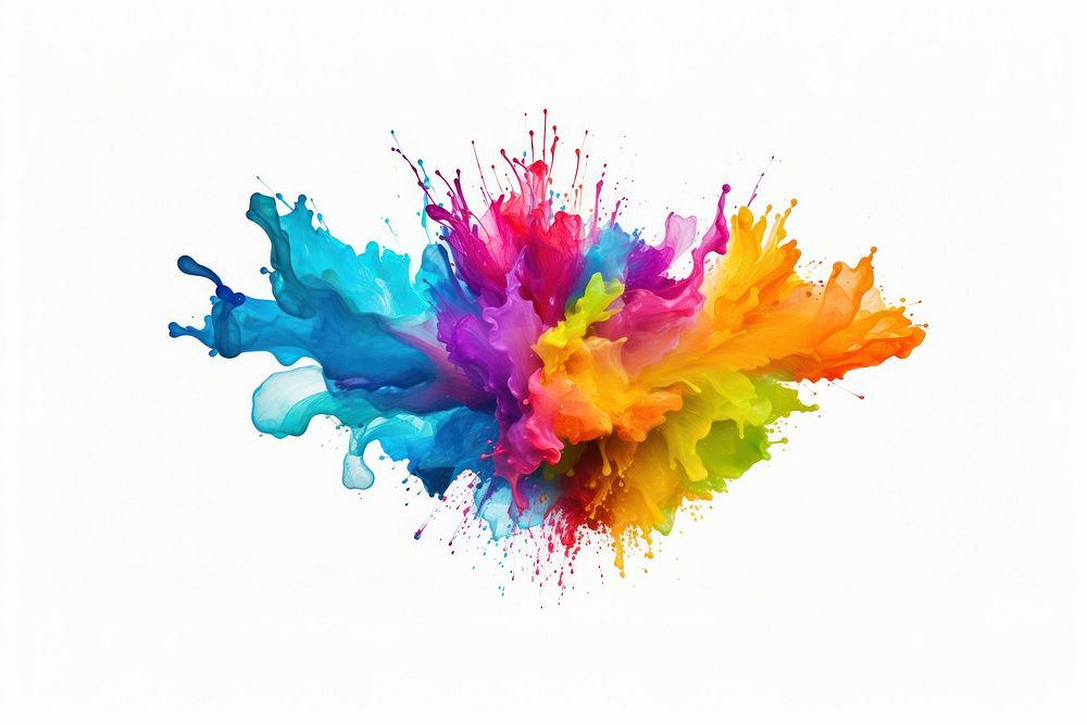 Water color splash art creativity splattered. AI generated Image by rawpixel.