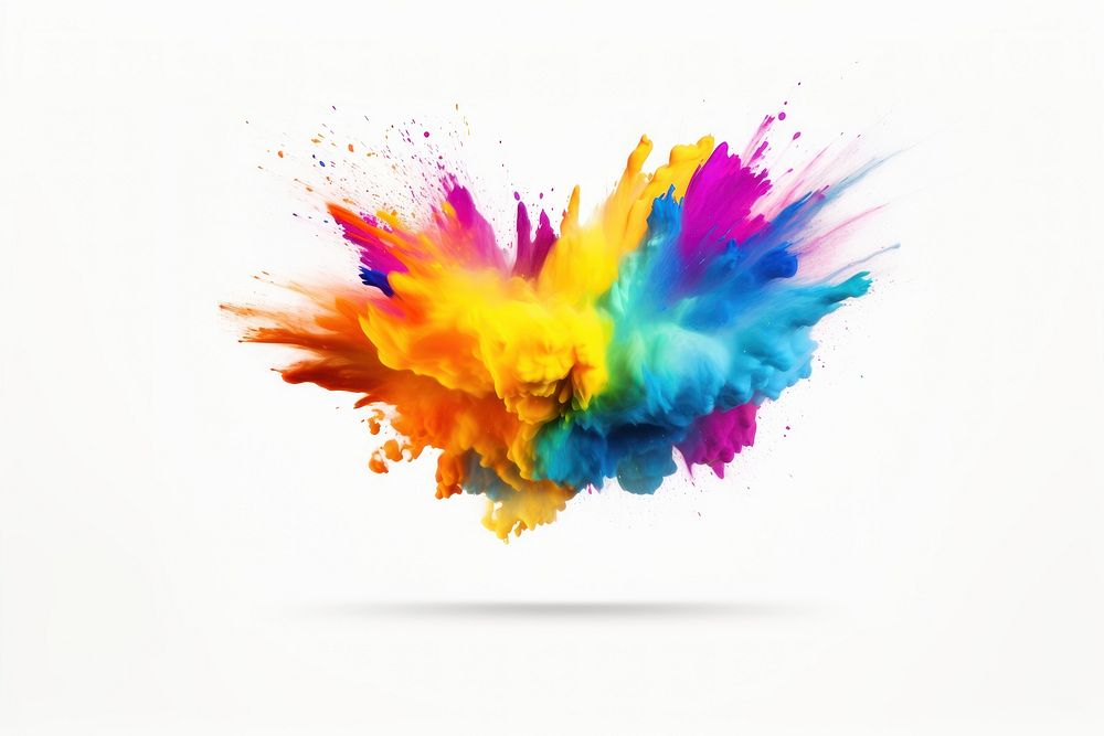 Paint splash creativity splattered exploding. AI generated Image by rawpixel.