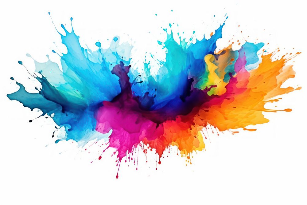 Colorful water color backgrounds drawing white background. AI generated Image by rawpixel.