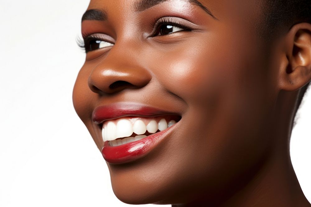 African american female model portrait adult smile. AI generated Image by rawpixel.