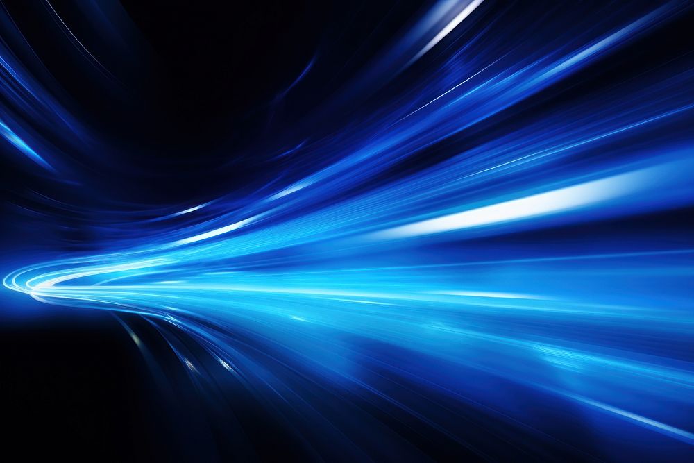 Blue speed tail light effect  AI generated image by rawpixel