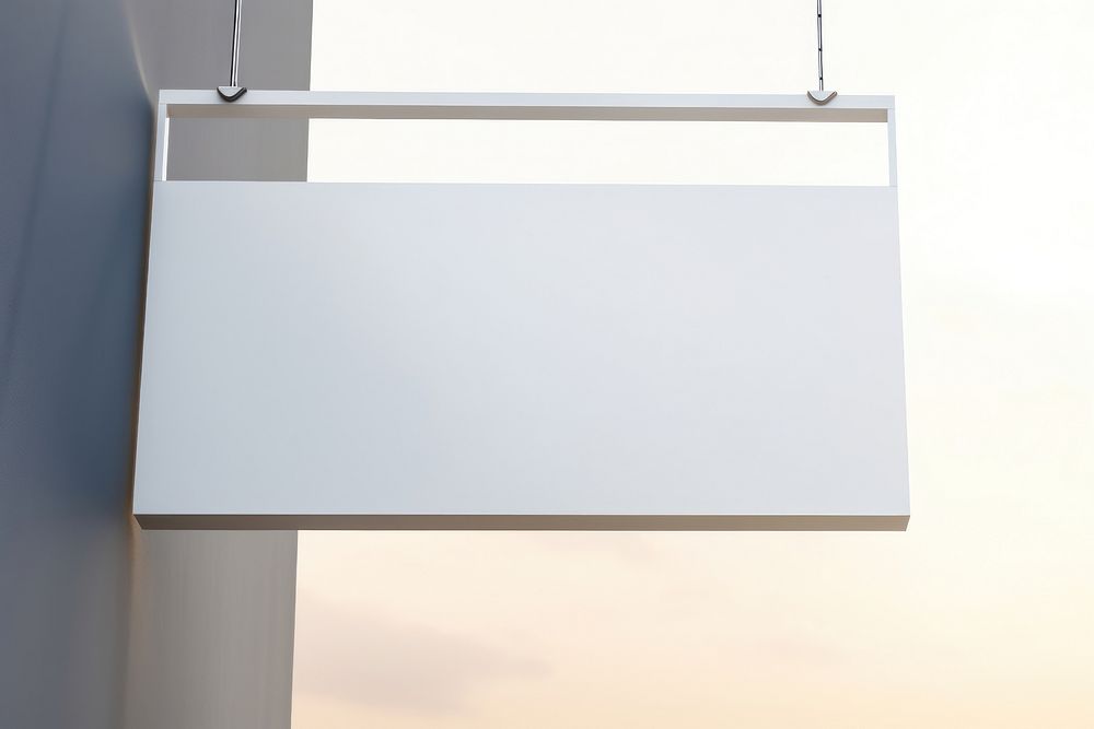 Street hanging mockup architecture electronics rectangle. AI generated Image by rawpixel.