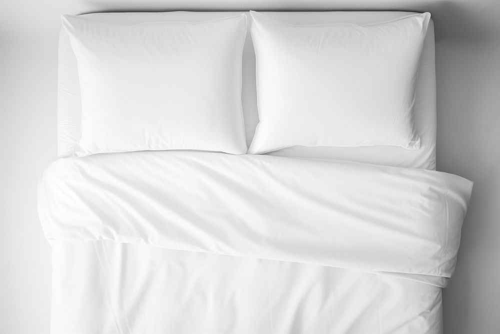 Bed sheet pillow white bed. 