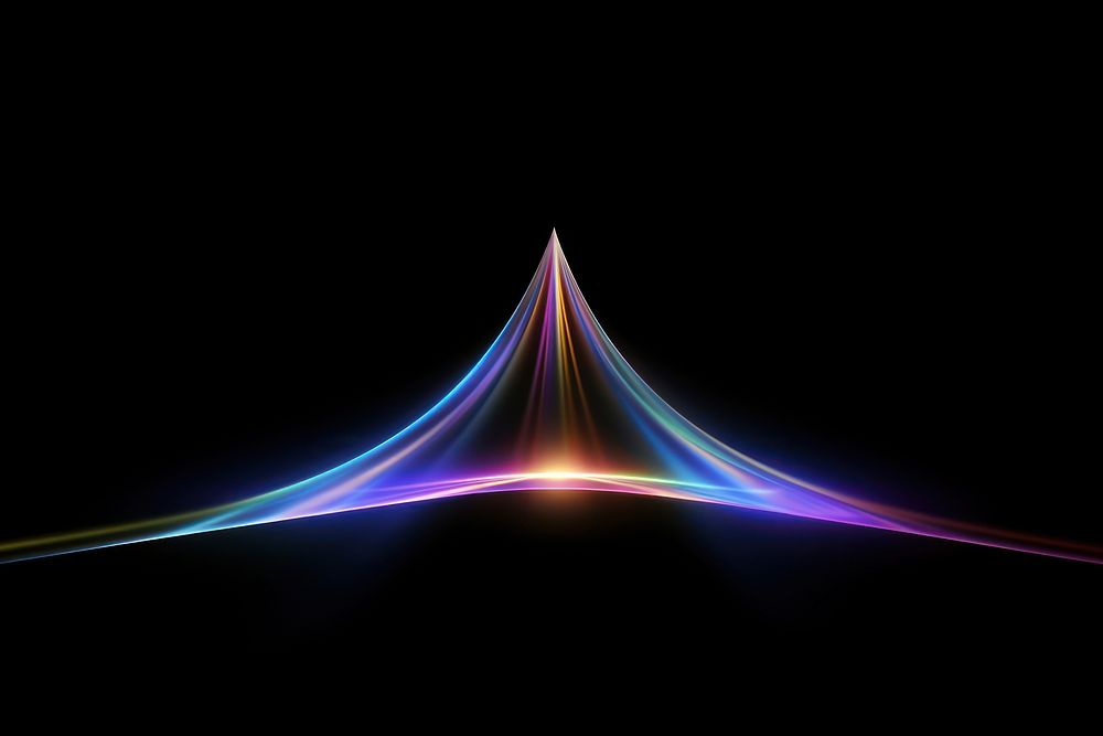 Holographic flare light pattern night. AI generated Image by rawpixel.