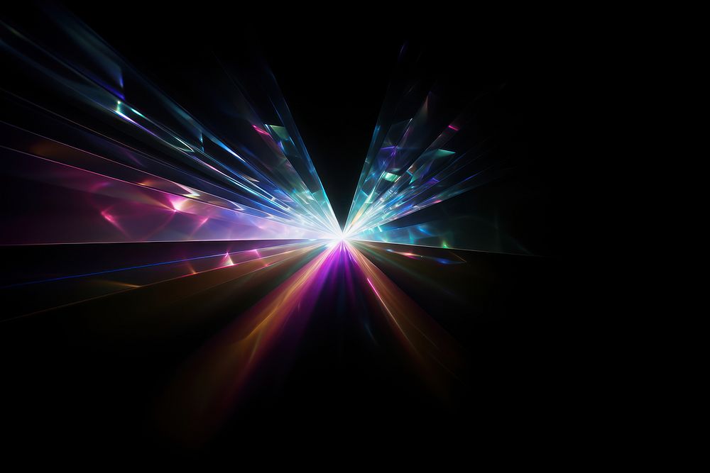 Holographic flare light backgrounds black background. AI generated Image by rawpixel.