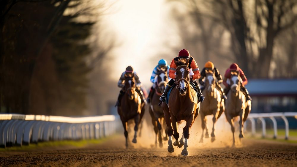 Horse race mammal helmet determination. 