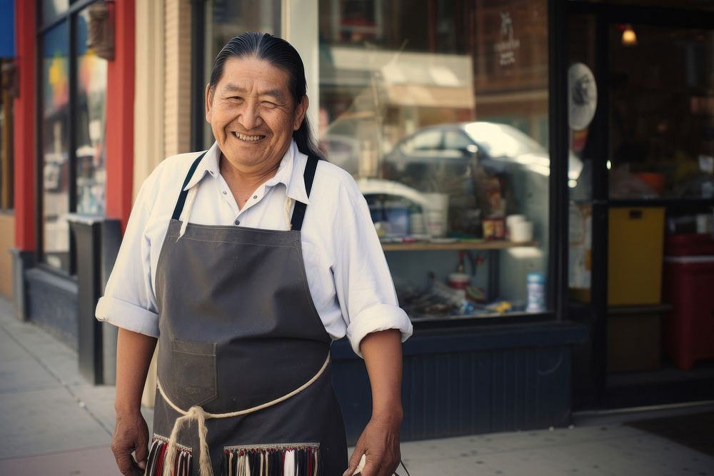 Native American street adult store. AI generated Image by rawpixel.