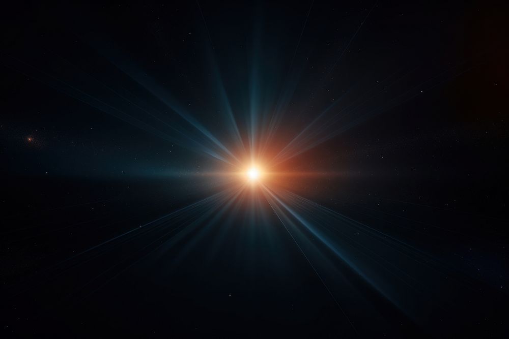Lens flare effect, black background, AI generated image by rawpixel
