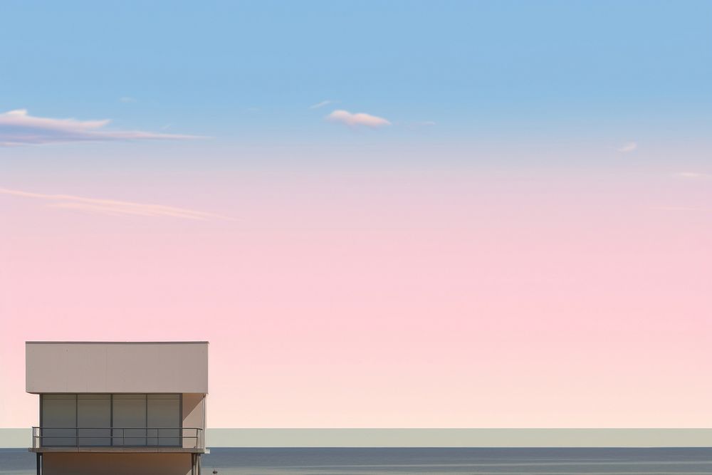 Miami beach sky architecture building. AI generated Image by rawpixel.