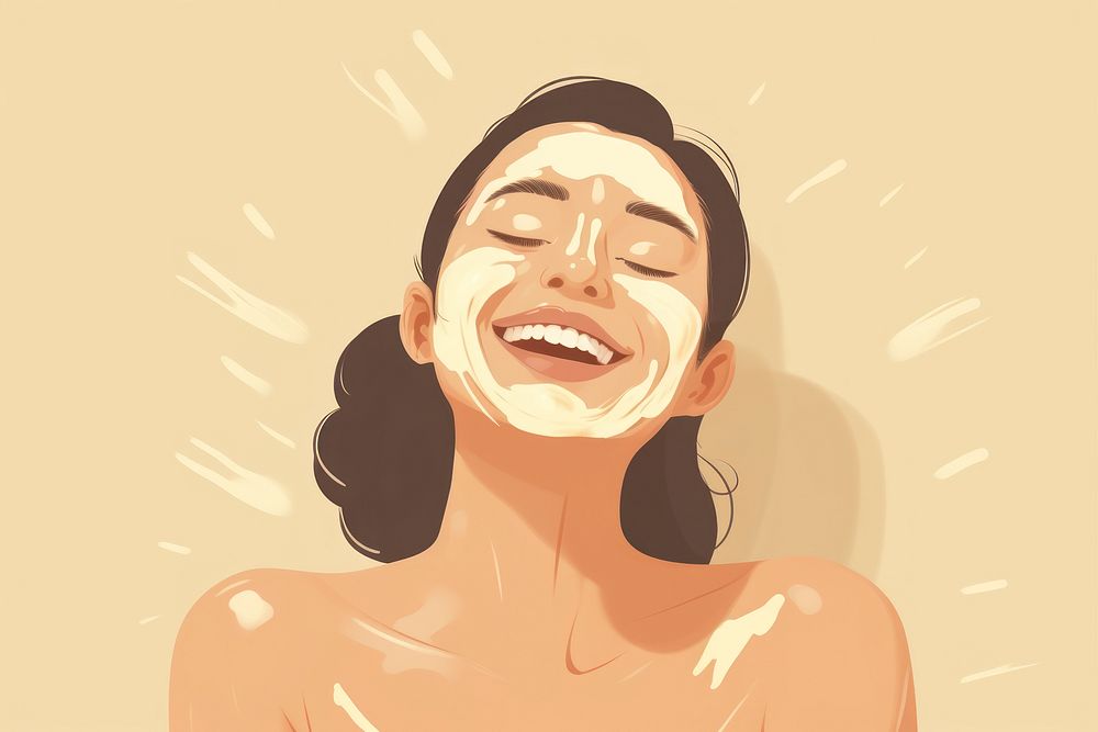 Laughing adult smile relaxation. AI generated Image by rawpixel.
