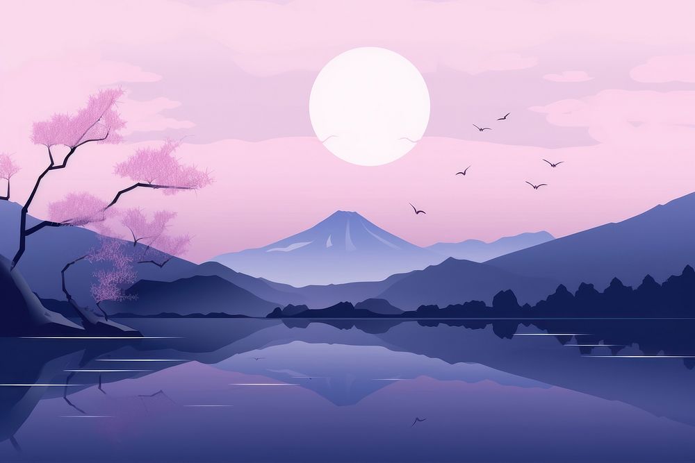 Japan landscape outdoors nature. AI generated Image by rawpixel.