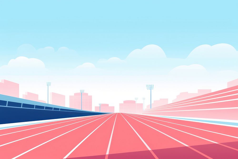 Running track sports architecture competition. AI generated Image by rawpixel.