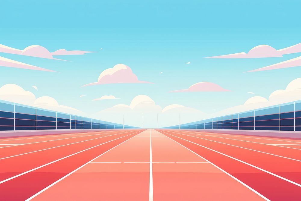 Running track backgrounds sports competition. 