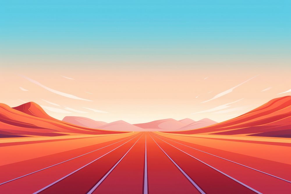 Running track backgrounds landscape nature. AI generated Image by rawpixel.