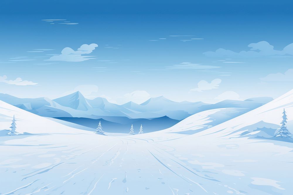 Snowy ski resort snow backgrounds landscape. 