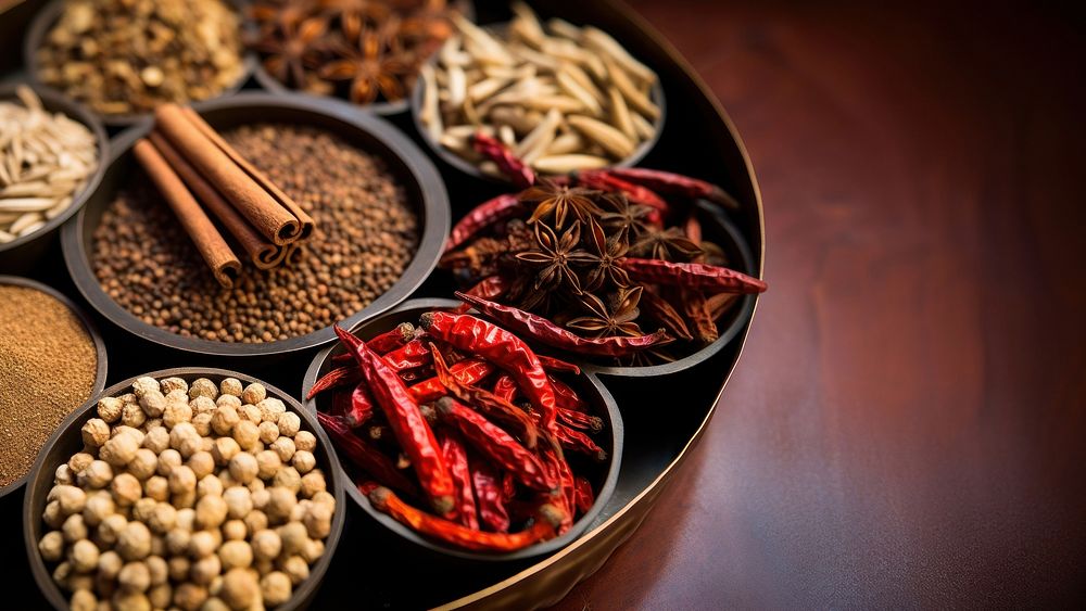 Chinese spice food ingredient seasoning. AI generated Image by rawpixel.