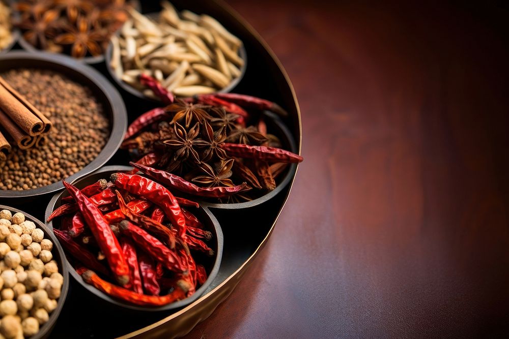 Chinese spice food ingredient container. AI generated Image by rawpixel.