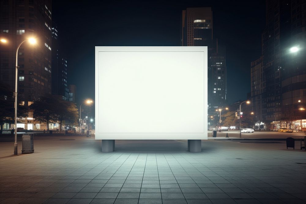 City billboard outdoors street. AI generated Image by rawpixel.