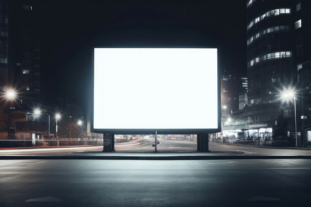 City billboard outdoors light. AI generated Image by rawpixel.