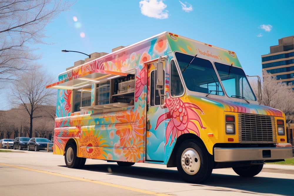 Food truck vehicle car van. 