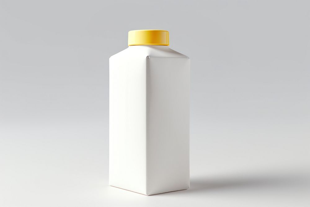 Juice box bottle white milk. 