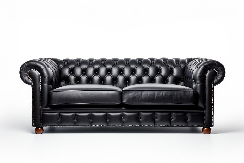 Furniture armchair black sofa. AI generated Image by rawpixel.