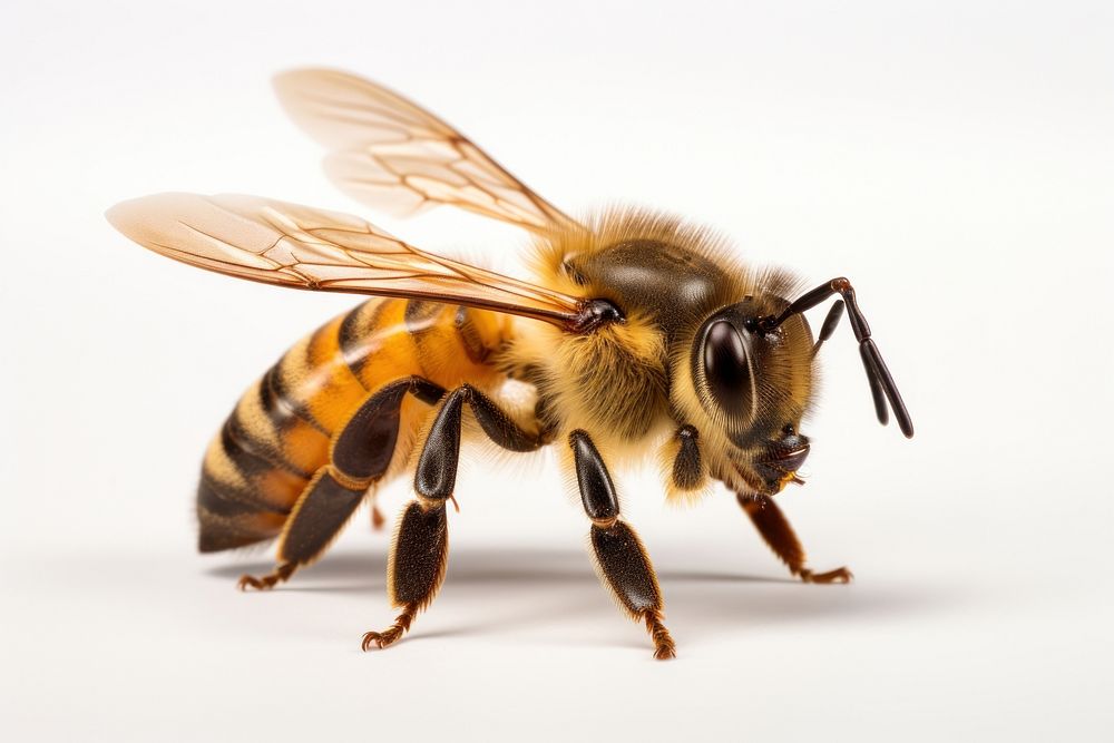Honey bee animal insect hornet. AI generated Image by rawpixel.