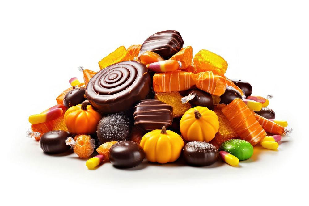 Halloween candy confectionery dessert food. AI generated Image by rawpixel.