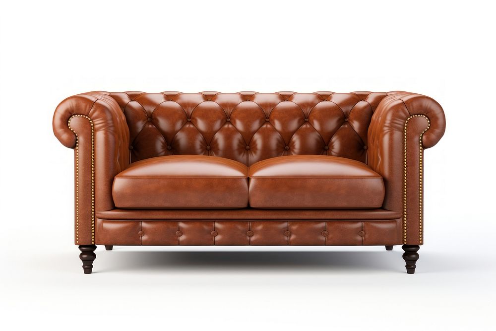 Furniture armchair leather sofa. AI generated Image by rawpixel.