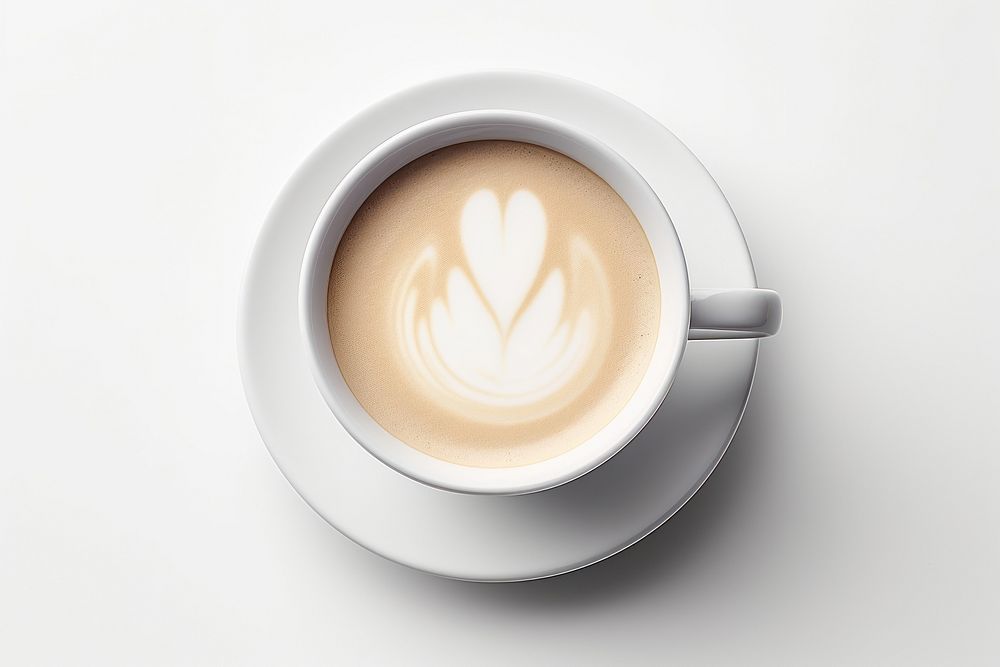 Coffee cup latte drink. AI generated Image by rawpixel.