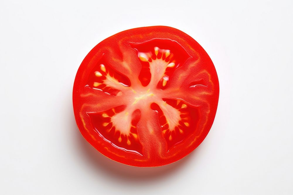 Tomato slice vegetable juicy plant. AI generated Image by rawpixel.