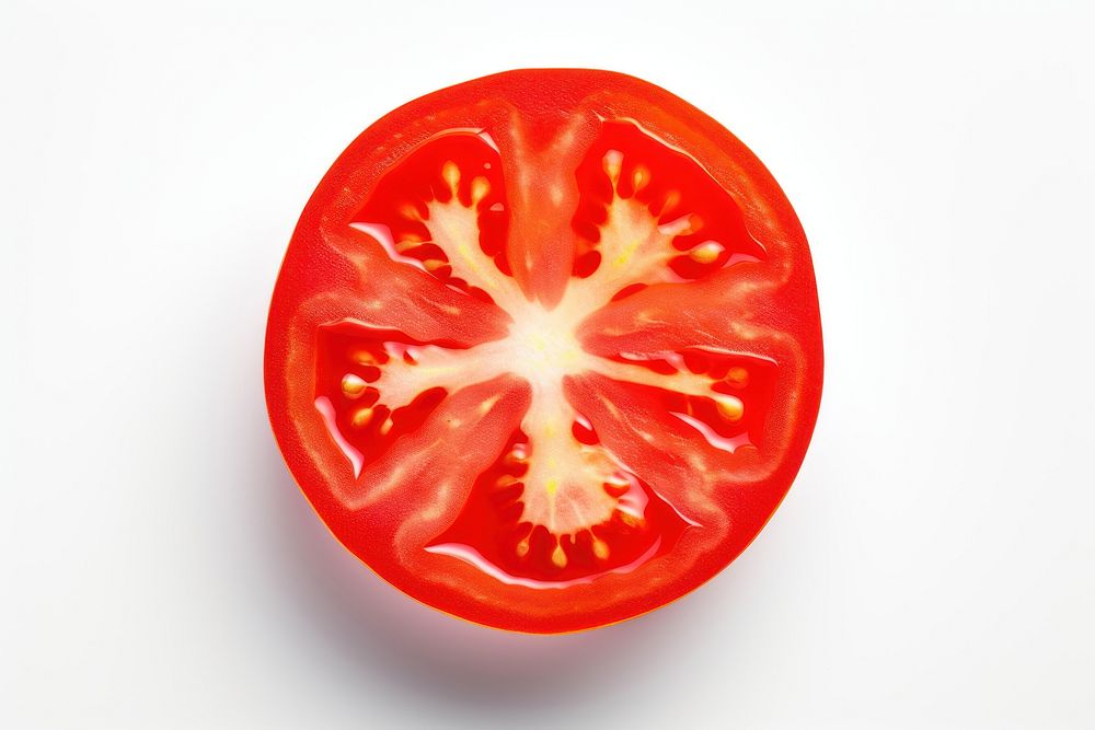 Tomato vegetable slice plant. 