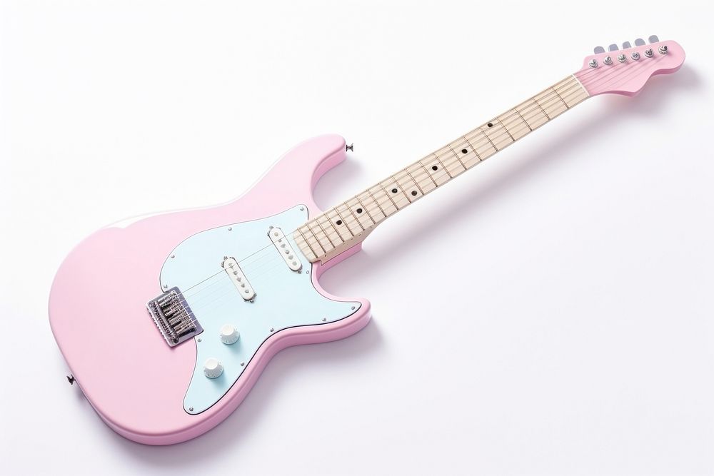 Pastel electric guitar fretboard string purple. AI generated Image by rawpixel.