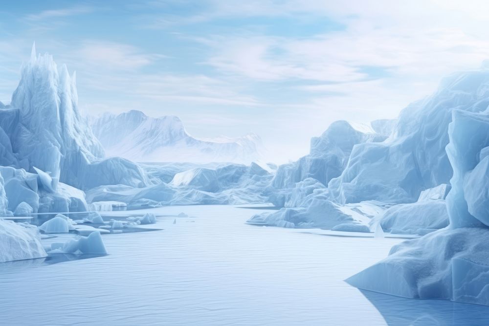 Landscape icy backgrounds mountain. AI generated Image by rawpixel.