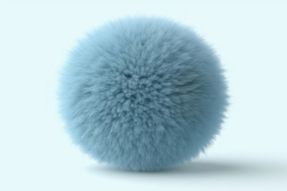 Fluffy sphere blue colour fur rat softness. AI generated Image by rawpixel.
