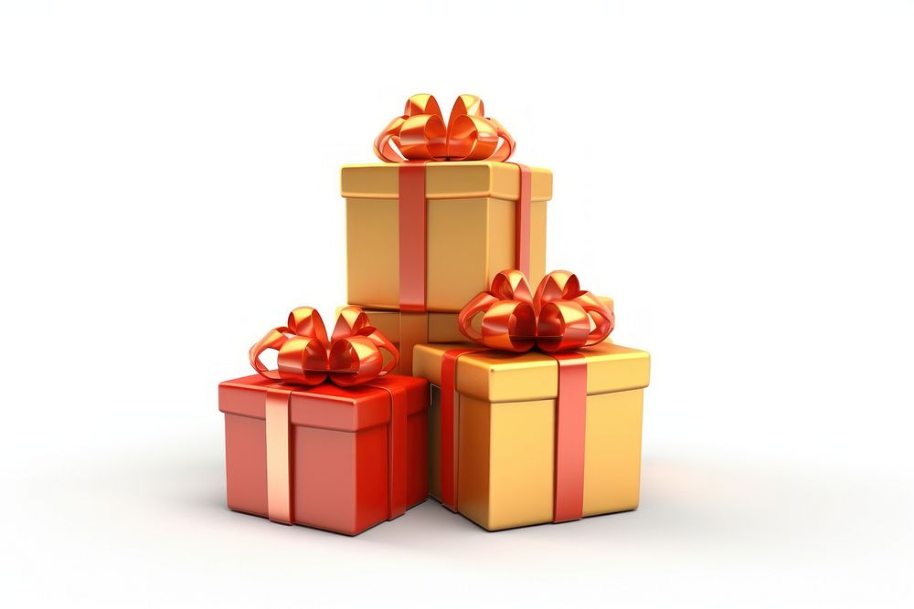 Christmas gifts box white background celebration. AI generated Image by rawpixel.
