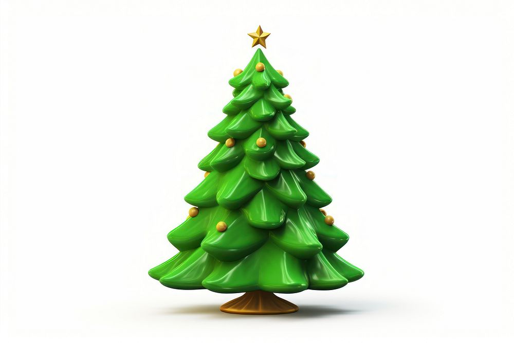 Christmas tree christmas plant white background. AI generated Image by rawpixel.