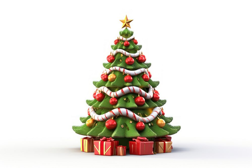 Chrismas tree christmas plant white background. AI generated Image by rawpixel.