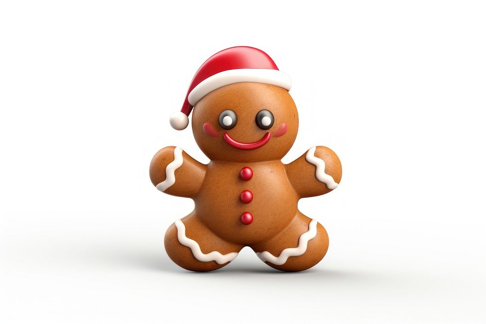 Christmas cookie gingerbread christmas snowman. AI generated Image by rawpixel.