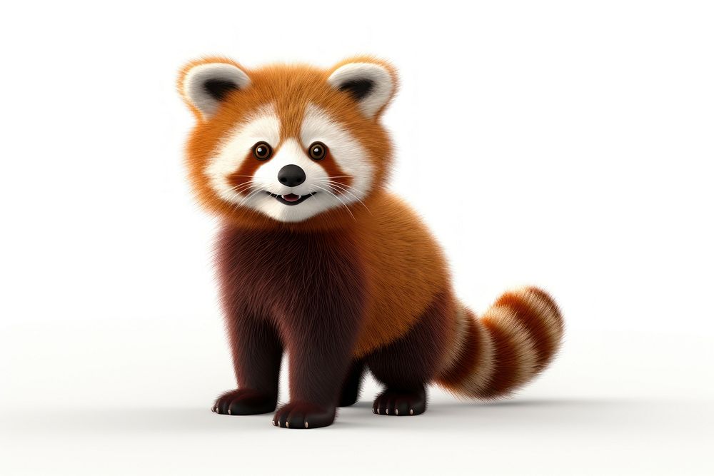 Red panda wildlife cartoon mammal. AI generated Image by rawpixel.