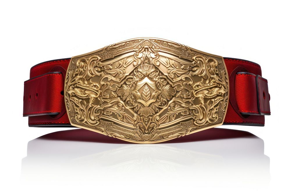 Champion belt buckle wallet white background. AI generated Image by rawpixel.