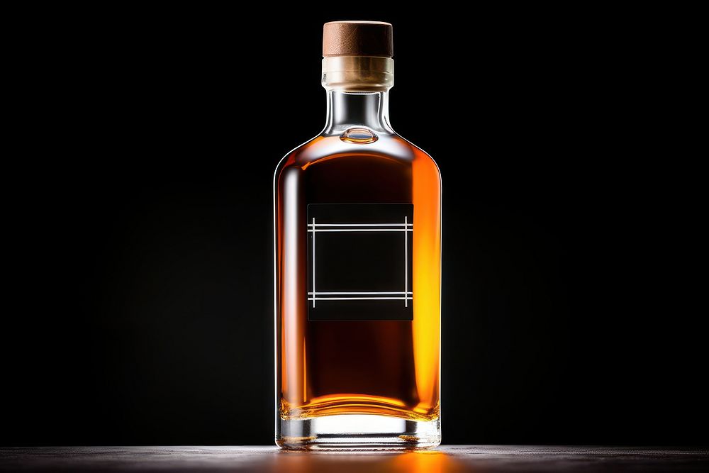Whisky bottle glass drink refreshment. AI generated Image by rawpixel.