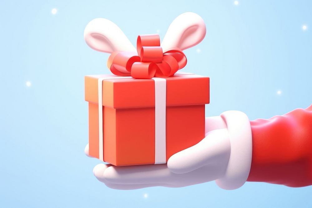Gift christmas cartoon box. AI generated Image by rawpixel.