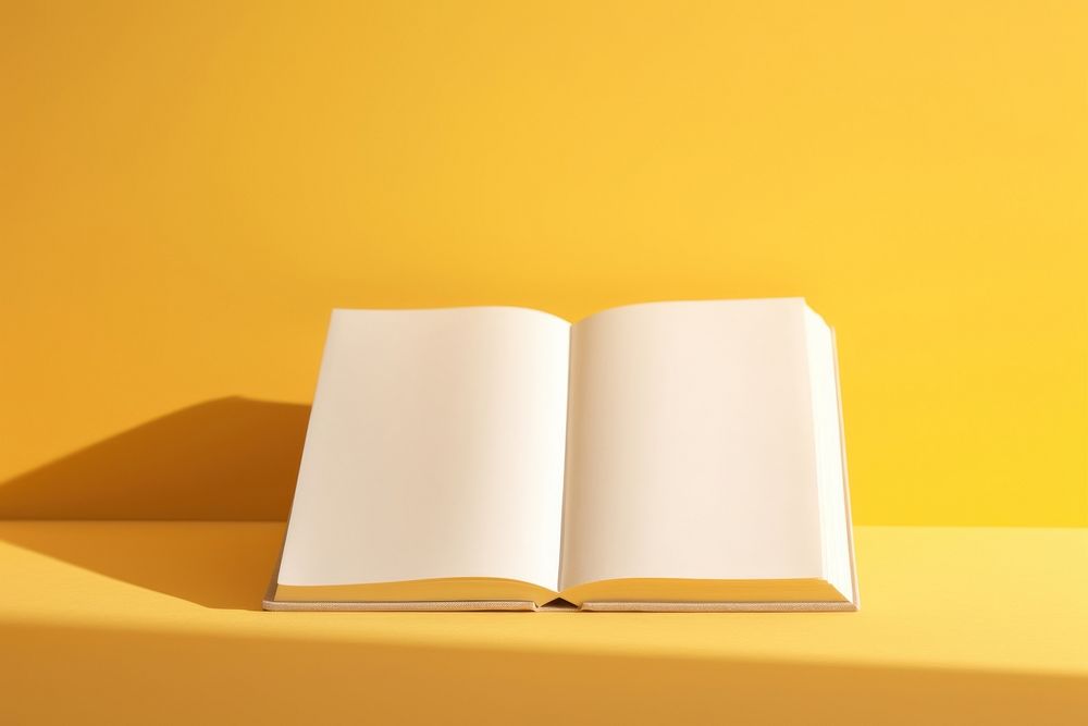 Book publication yellow page. AI generated Image by rawpixel.