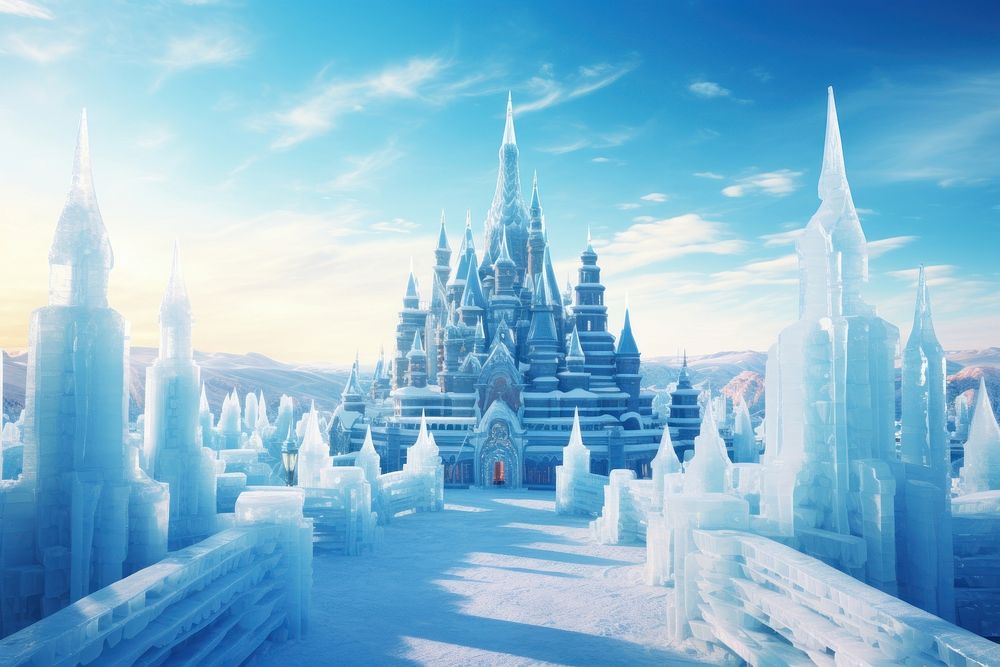 Harbin ice festival landscape outdoors | Free Photo Illustration - rawpixel