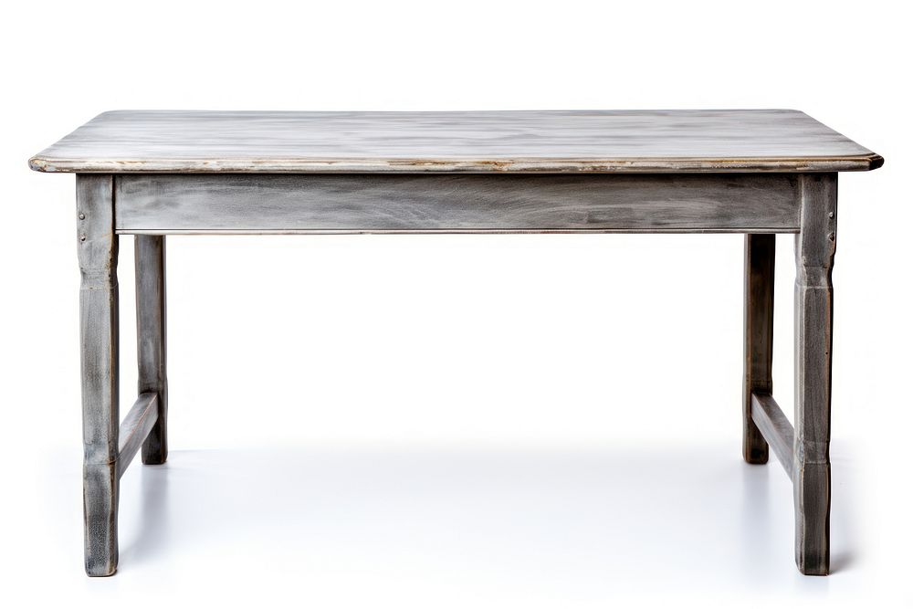 Grey Table table furniture white. AI generated Image by rawpixel.