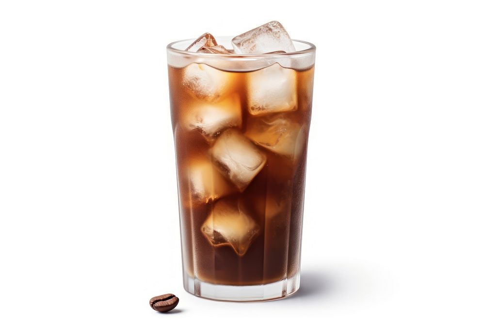 Iced coffee espresso glass cocktail drink. AI generated Image by rawpixel.