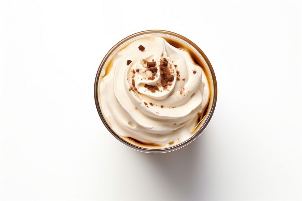 Iced coffee cream dessert whipped. AI generated Image by rawpixel.